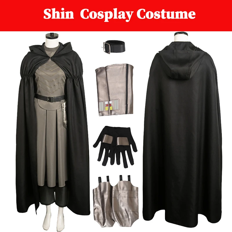 

Shin Cosplay Hati Costume 2023 TV Asoka Female Superhero Disguise Costume Women Roleplay Cloak Gloves Halloween Fantasia Outfits