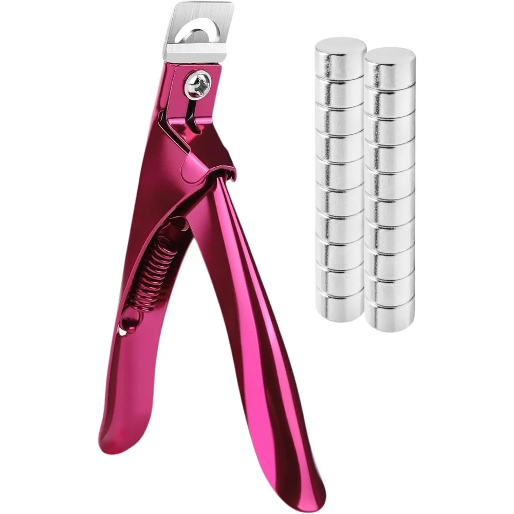 Acrylic False Nail Clipper Set with Magnets and Nail Tip Cutter