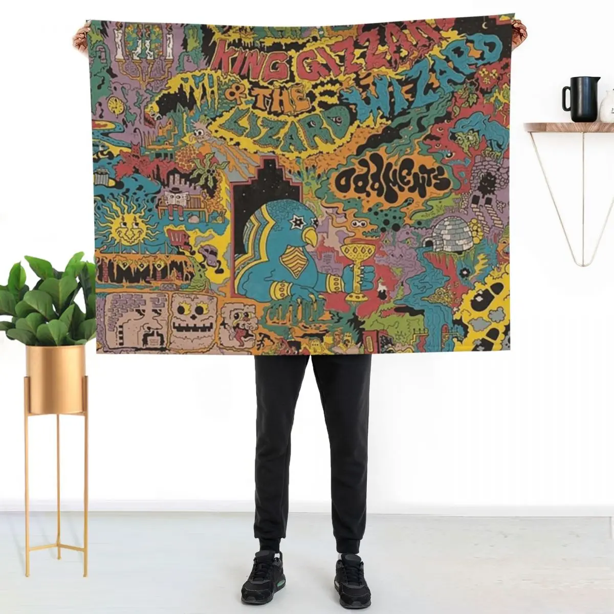 king gizzard oddments Throw Blanket Multi-Purpose Blankets For Sofas heavy to sleep for sofa Polar funny gift Blankets