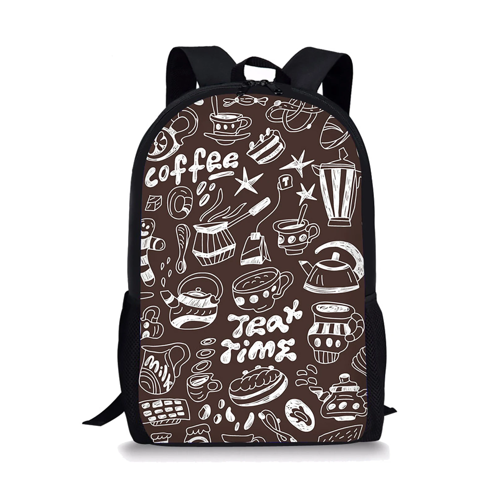 Mochila de grande capacidade com padrão de matemática para crianças, mochilas escolares para adolescentes, bolsa para meninos e meninas, bolsa de viagem para crianças