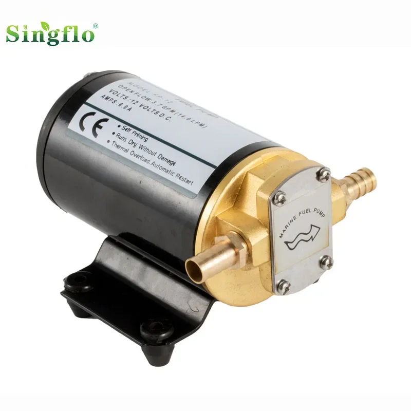 Singflo オイルスカベンジポンプマウントターボリアブロンズ 12V 高圧ギアポンプ