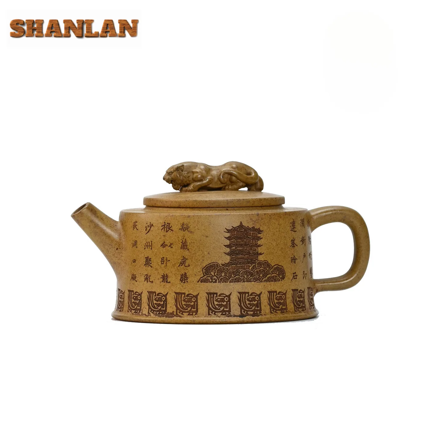 

200ML Exquisite Yixing Purple Clay Teapots Handmade Tiger Dragon Pot Raw Ore Wood-fired Porcelain Mud Kettle Zisha Tea Set Craft