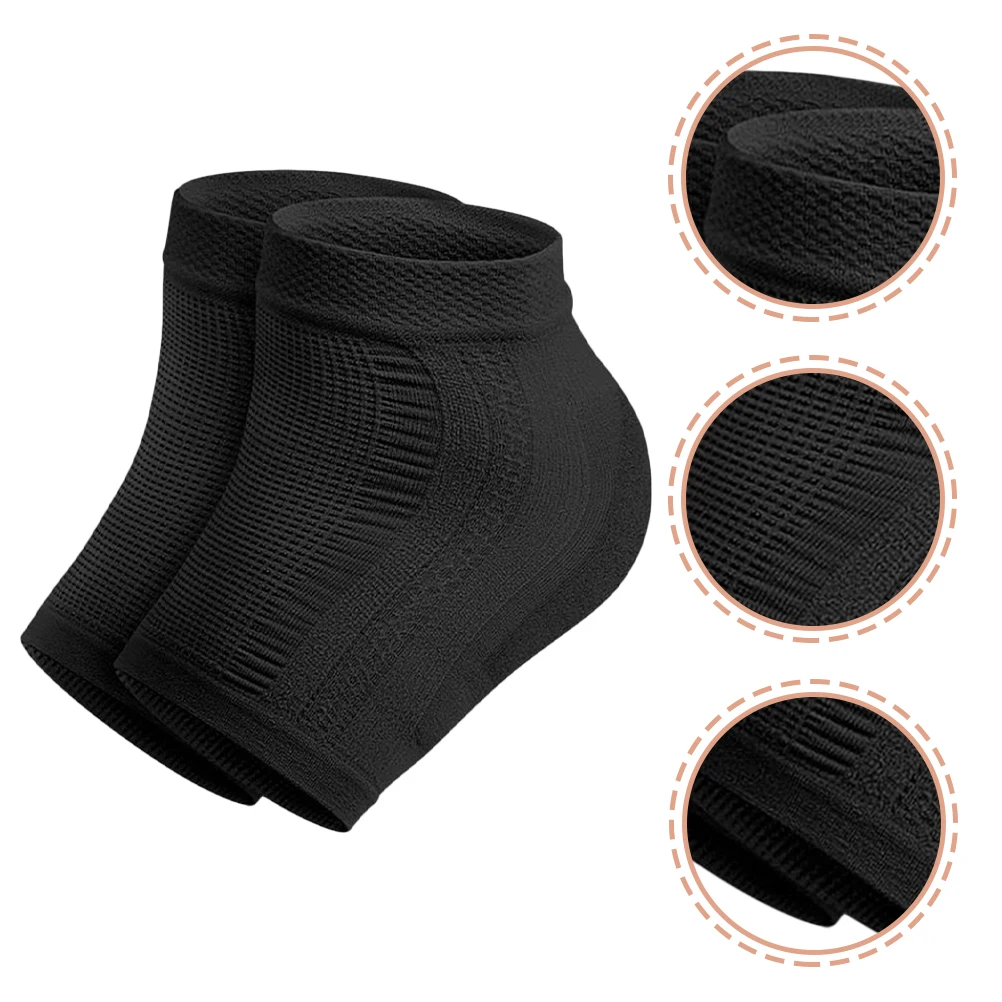 

2 Pairs Heel Sock Foot Sleeves Care Socks Oil Infused Nylon Anti-crack