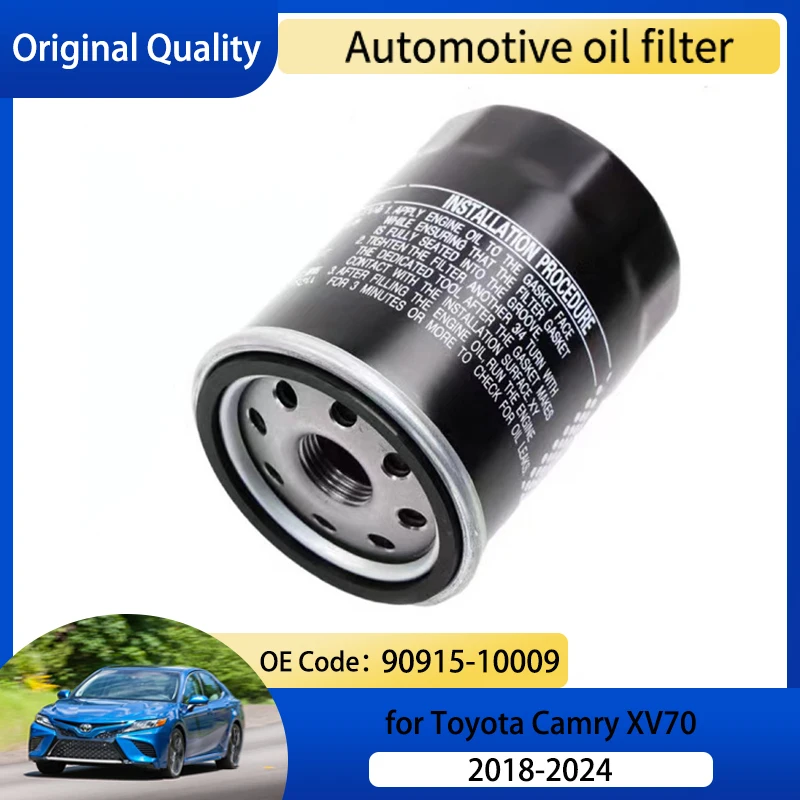 Oil Filter Element for Toyota Camry XV70 Daihatsu Altis MK8 2018 2019 2020 2021 2022 2023 2024 90915-10009 Auto Oil Filtration