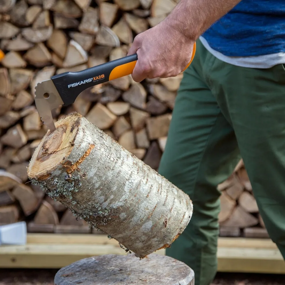 12" Log Handling Hook with Non-Slip Grip - Angled Blade for Firewood Rotation & Stacking - Durable Outdoor Tool