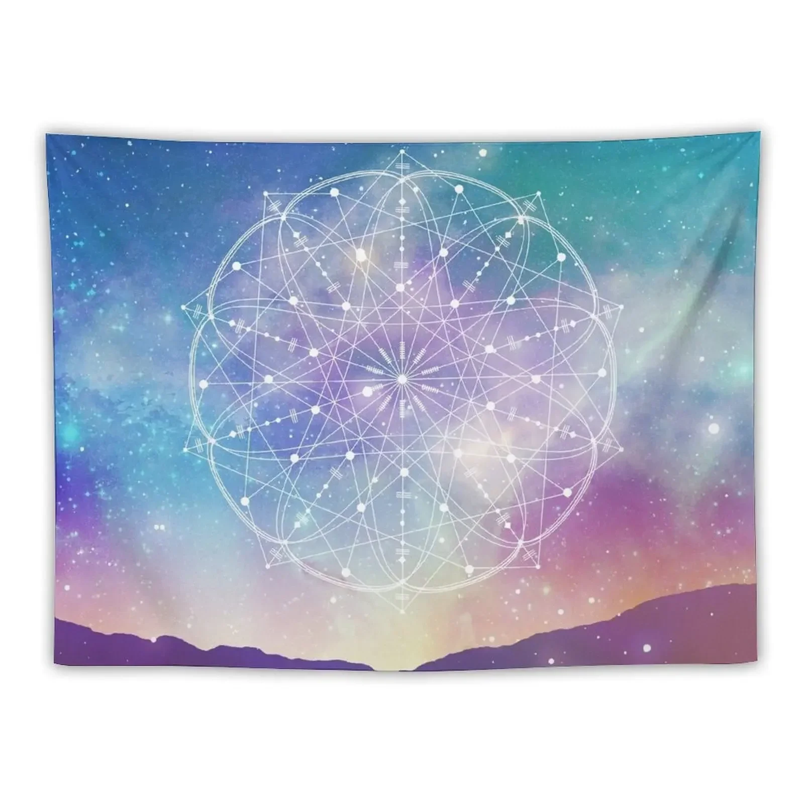 Sacred Geometry (Interconnected) Tapestry Decoration Bedroom Luxury Living Room Decoration Mushroom Tapestry