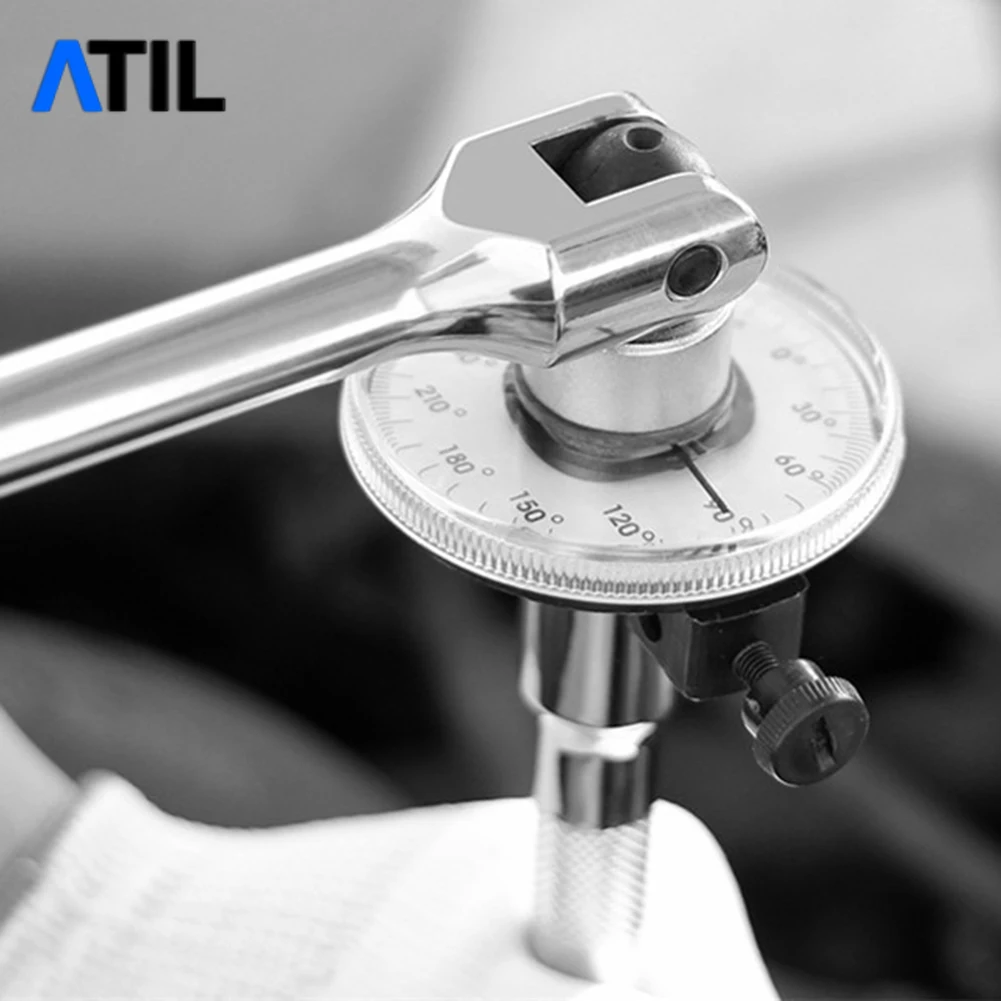 Torque Wrench Tool Grupo Medidor de Ângulo Ferramentas Manuais Auto Garagem Fácil de Ler Reparação do Carro Ajustável