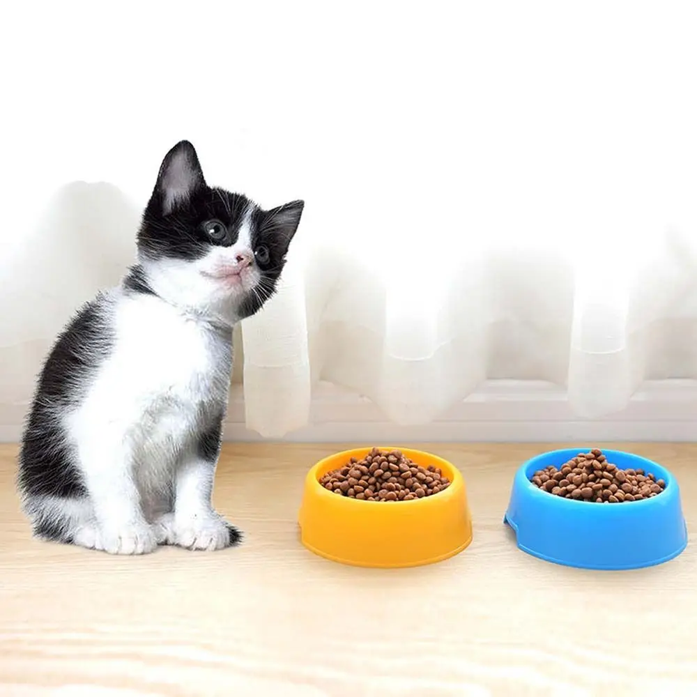 

Color Plastic Puppy Feeder Dish For Dog Cat Standing Safety Cat Food Bowl Pet Supplies Water Feeding Container Pet Feeder Bowl