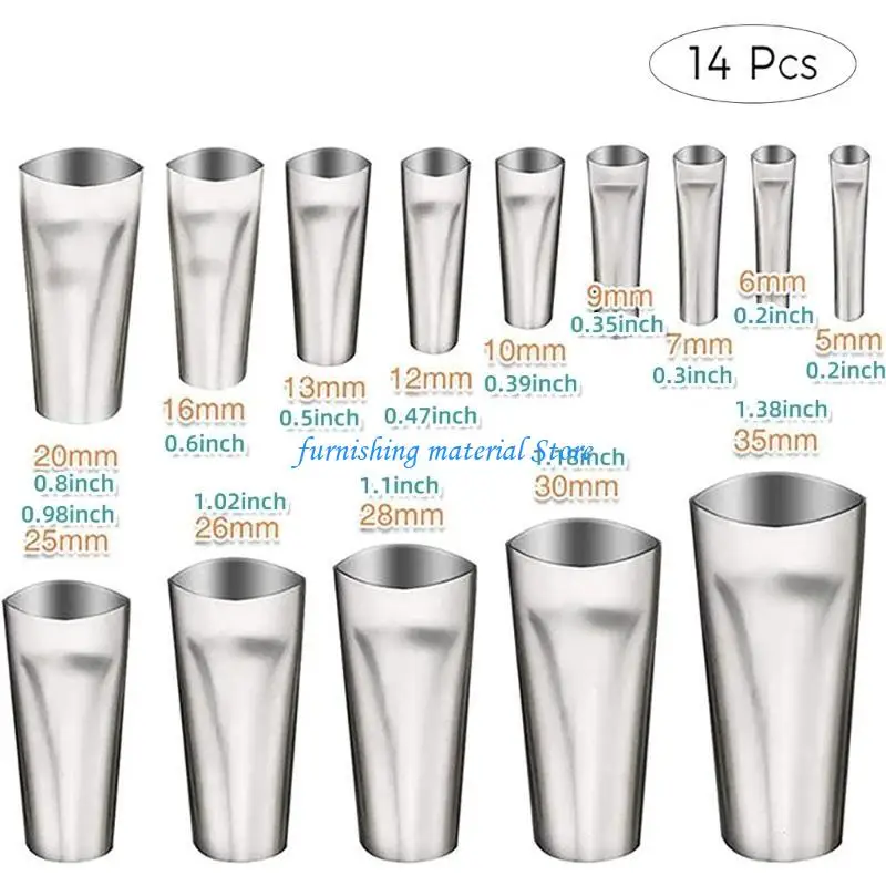 Y5GD Comprehensive Stainless Steel Caulking Tip Collection for Craftsmen & Hobbyists