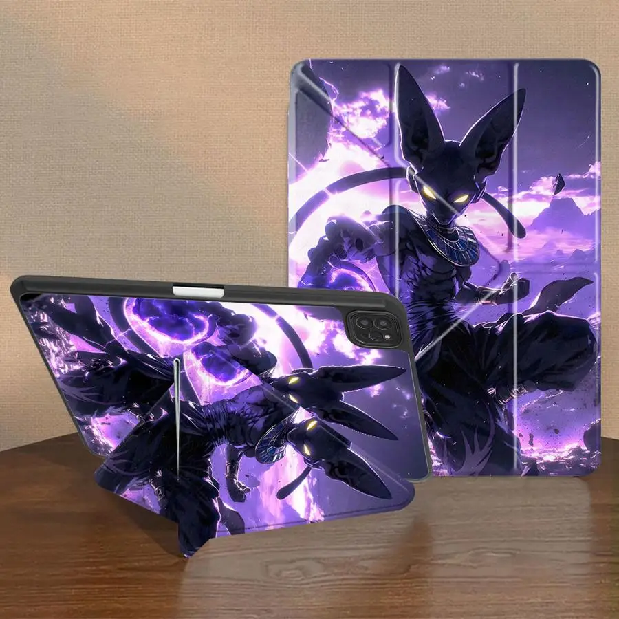 

Чехол-подставка Dragon Ball Beerus для планшетов iPad Pro 2025, Mini 6, 7, Air 4, 5, M3, M2, 1, 2, M4, 11 дюймов, Pro 11-го, 10-го, 9-го, 8-го, 7-го поколений