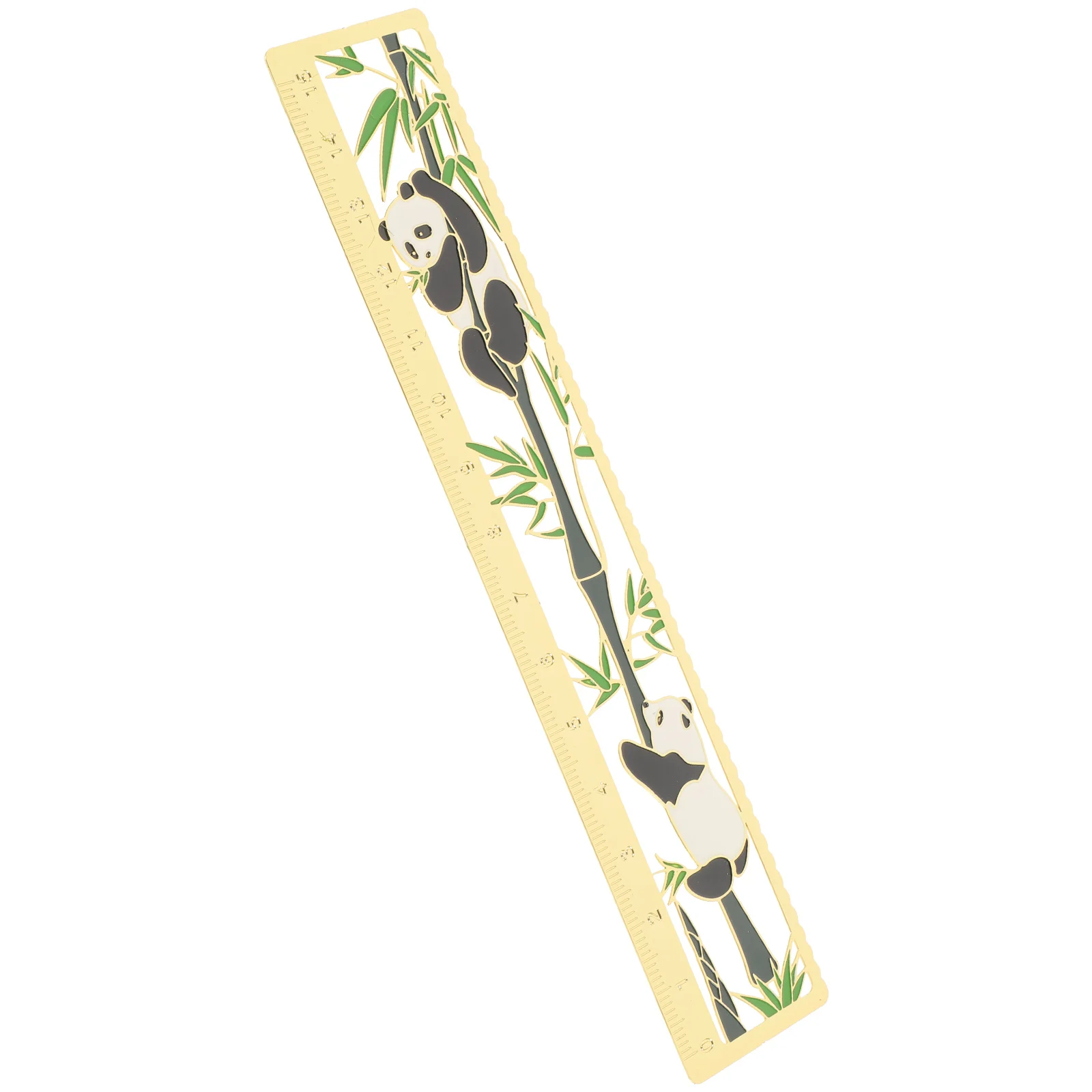 

Metal Bookmark Pandas -P002 Book Marker Straight Ruler Chinese Style Creative Engraving Panda Design For
