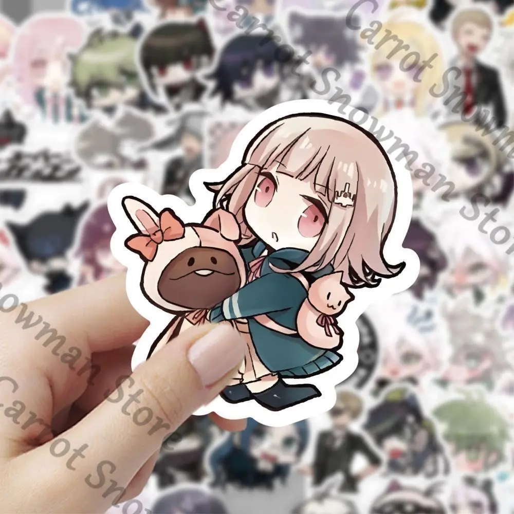 Danganronpa 120 ملصق عنصر رباعي Q-لطيف Naegi Makoto تعبير صغير ambitus ملصق يدوي الصنع الديكور هدية صغيرة