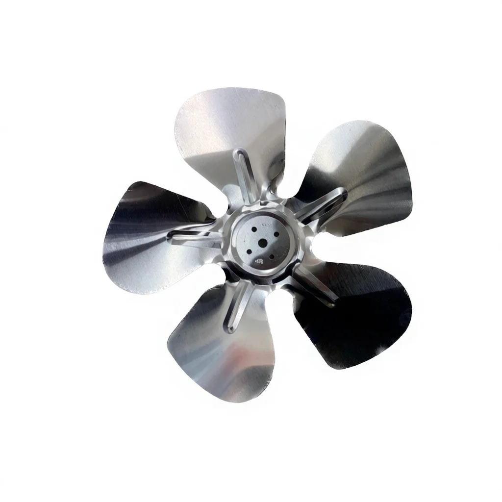 Appliance Component Condenser Fan Blade And Metal Mesh Guard For Refrigerator Freezer Cooling System Maintenance