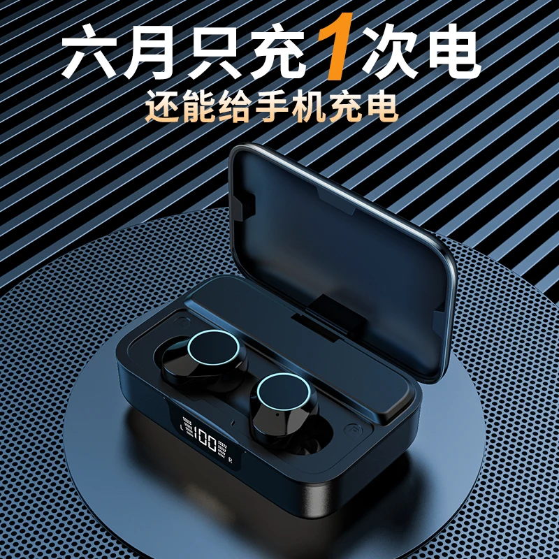 

G02 Bluetooth Headset 5.3 LED Power Display High Quality Long Battery Life High End in Ear Style Power Bank HIFI IP5X Headset