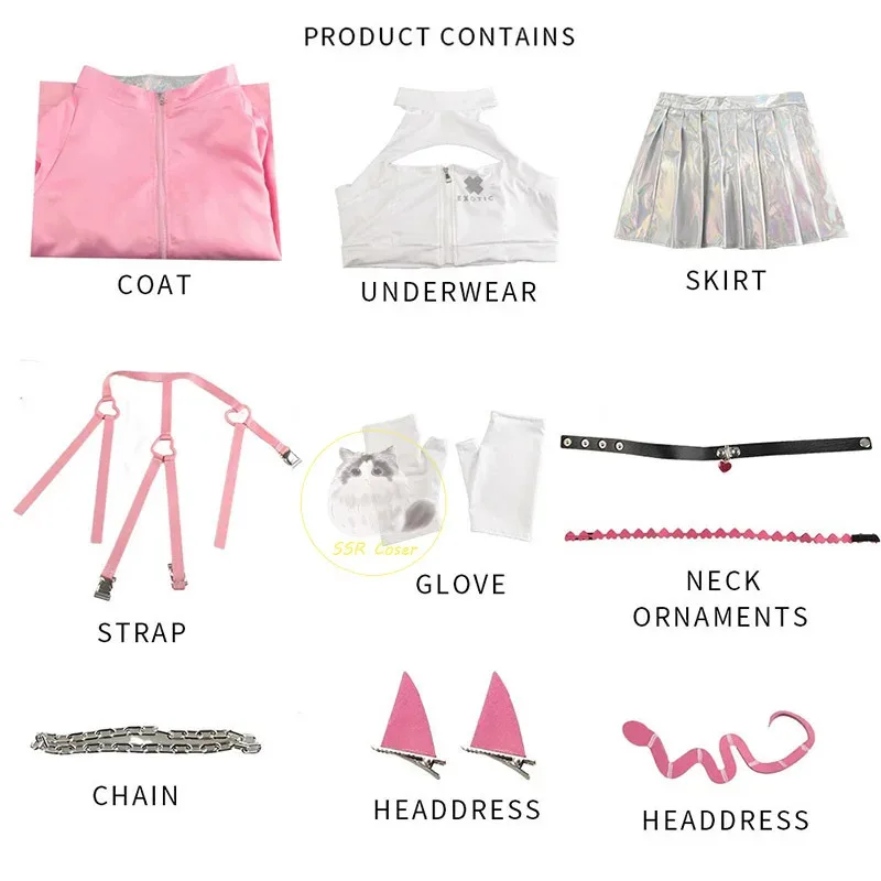 애니메이션 바이퍼 코스프레 Nikke 코스프레 의상 승리의 여신 바이퍼 코스프레 유니폼 바이퍼 가발 할로윈 의상 여성용