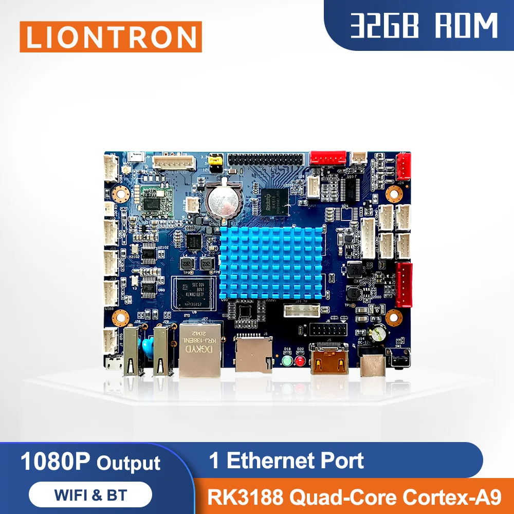 New LIONTRON Motherboard Commercial Display Advertising machine RK3188 Rockchip ARM Processor RS232 RS485 I2C GPIO Android Linux