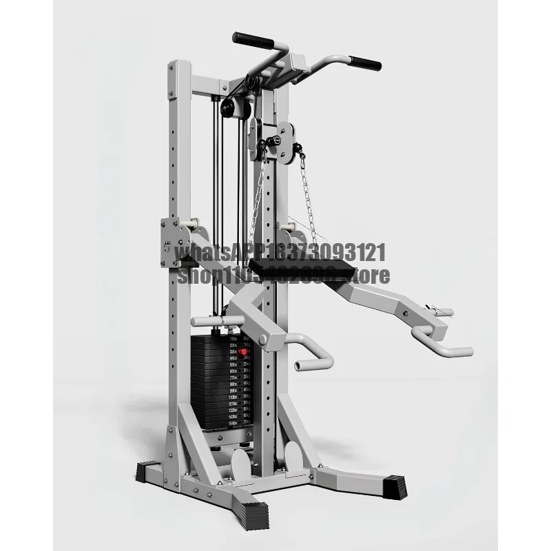 White gantry fitness home fitness equipment multifunctional integrated pull-up squat rowing machine