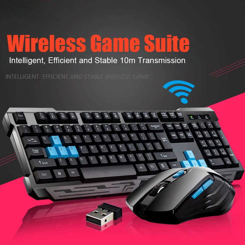 

Wireless Mouse Multimedia 2.4GHz Gaming Keyboard Rechargeable USB Cordless Click Silent For Desktop Tablet Laptop Accessories