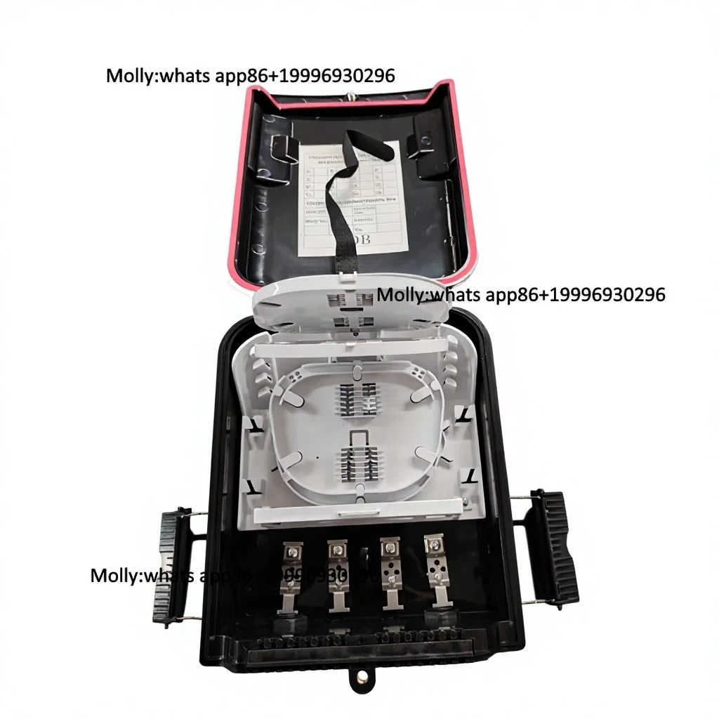 APT 16-Core Optical Fiber Distribution Box PLC Splitter SC APC Connector FTTH Outdoor Black for FTTH  Network