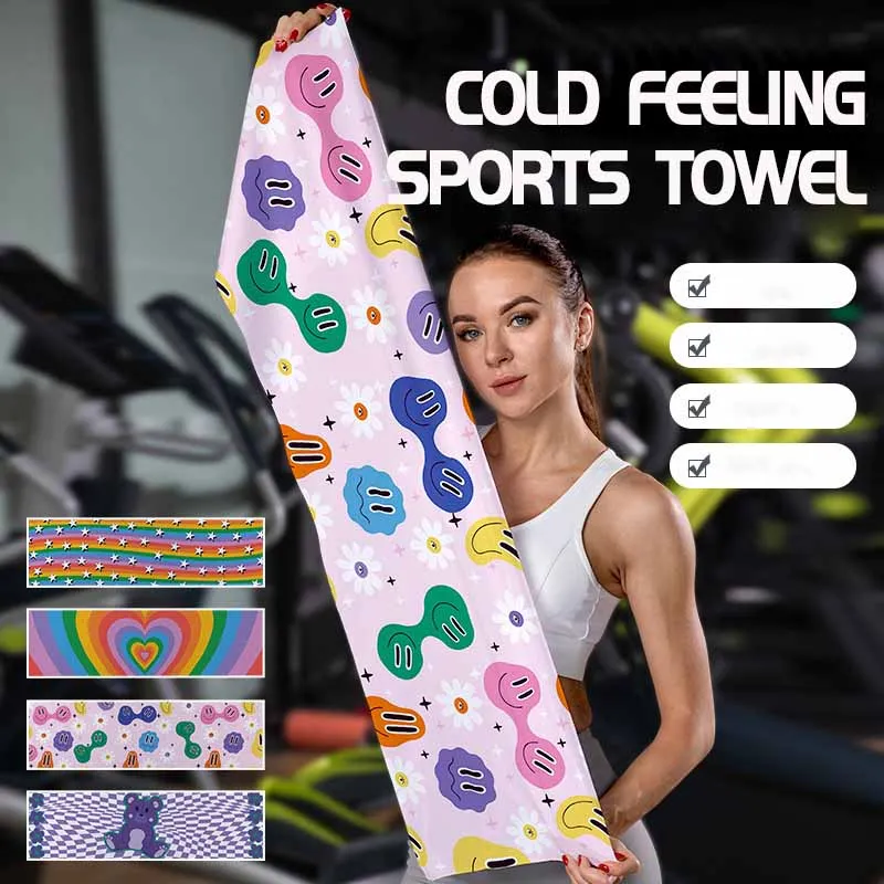 Cooling Towels, Cool Towel, Soft Breathable Chilly Towel, Microfiber Ice Cold Towel for Yoga, Golf, Gym, Camping, Running,