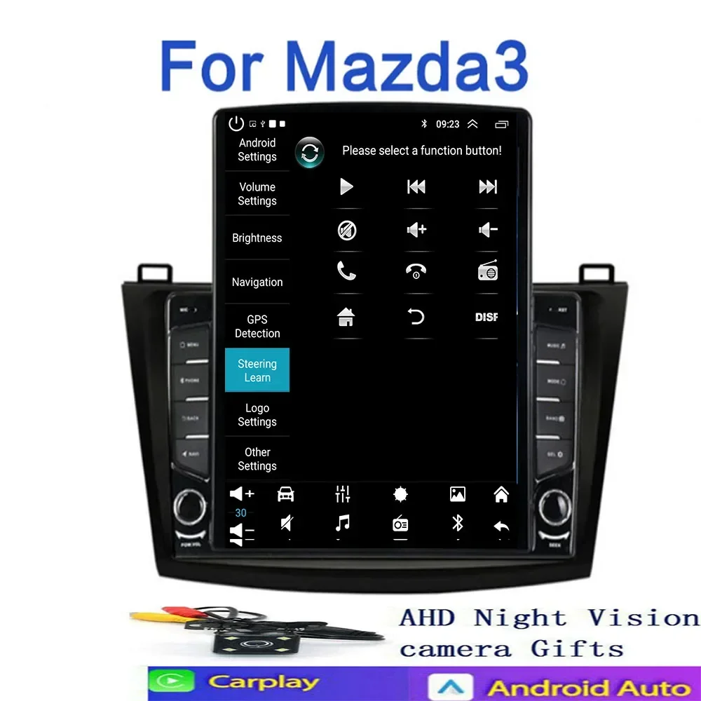 8 + 128G راديو السيارة ثماني النواة لمازدا 3 2010 2011 2012 2013 Carplay 5G مشغل فيديو الوسائط المتعددة GPS 2din Autoradio أندرويد السيارات BT