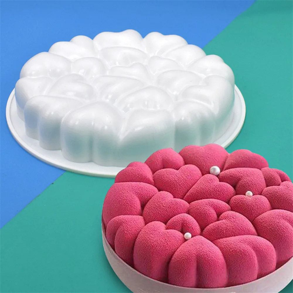 Exquisite Single Care Bubble Mousse  Valentine's day care pillow silicone cake mold baking chocolate