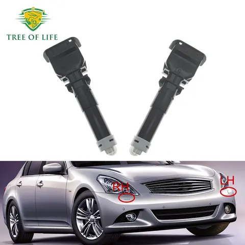 For Infiniti G37 SEDAN V36 2008 2009 2010 2011 2012 2013 2014 New Front Bumper HeadLight Lamp Washer Spray Nozzle Cleaning Pump