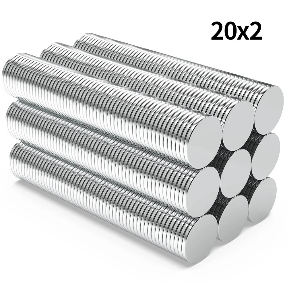 

20x2mm N35 Super Strong Neodymium Magnet Round NdfeB Powerful Permanent Magnetic imanes Refrigerator Magnets 20*2