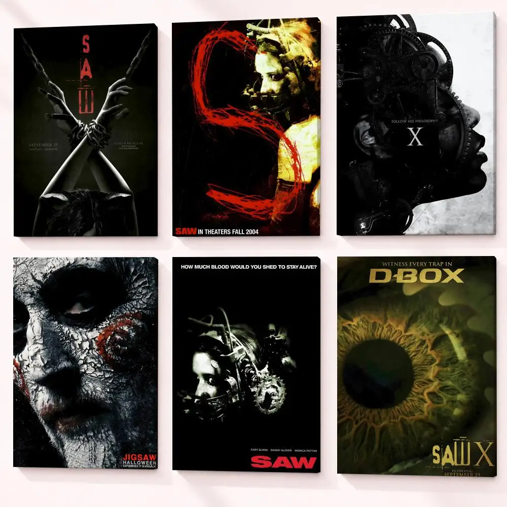 Latest Horror Thriller Movie Saw X Popular Framed Wall Painting Framed Paintings for Home Decor Wall Art Room Decoration Murals