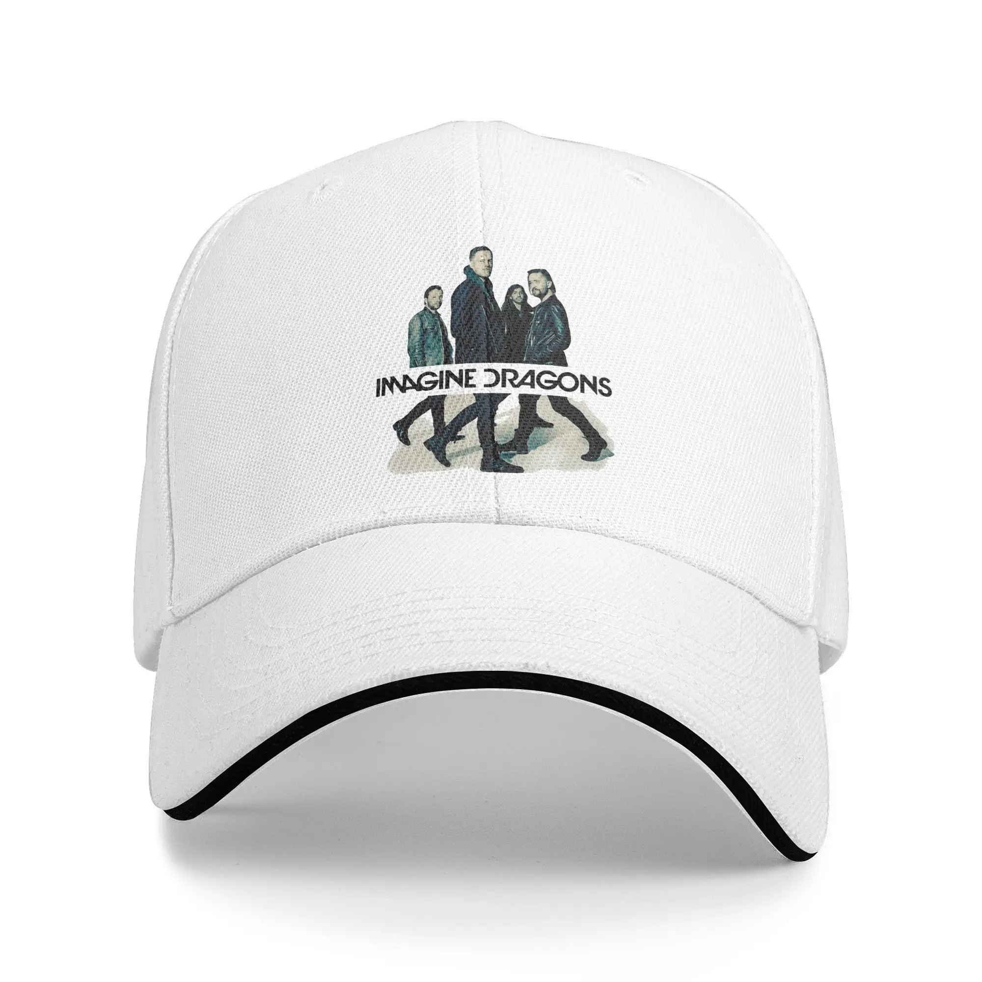 Imagine Dragons Rock Band Outfits Unisex Baseball Cap World Tour 2024 Dad Hat Classic Daily Headwear Adjustable Fit Sun Cap