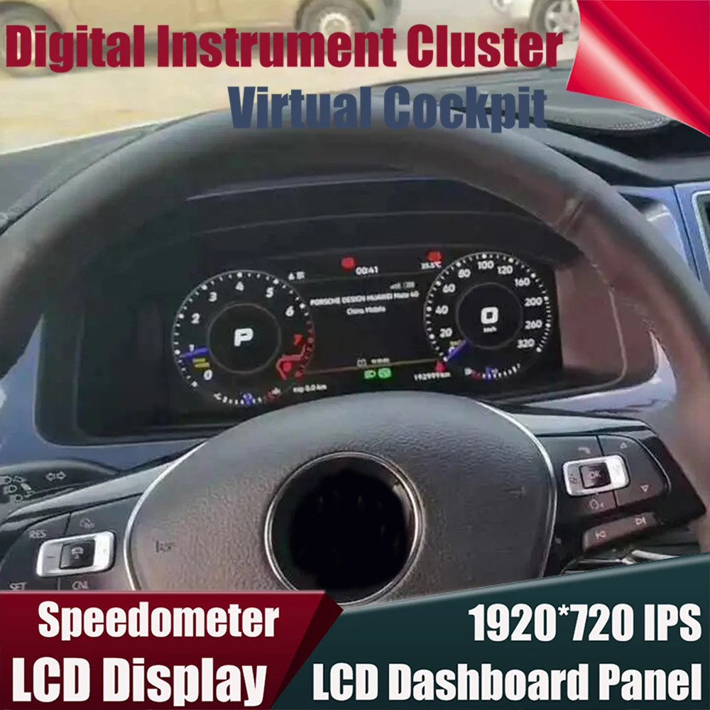 

ЖК-дисплей, приборная панель, вход HDMI, цифровой спидометр, датчик для VW Transporter T5 T6 Van, виртуальный кабинет, приборная панель, Carplay