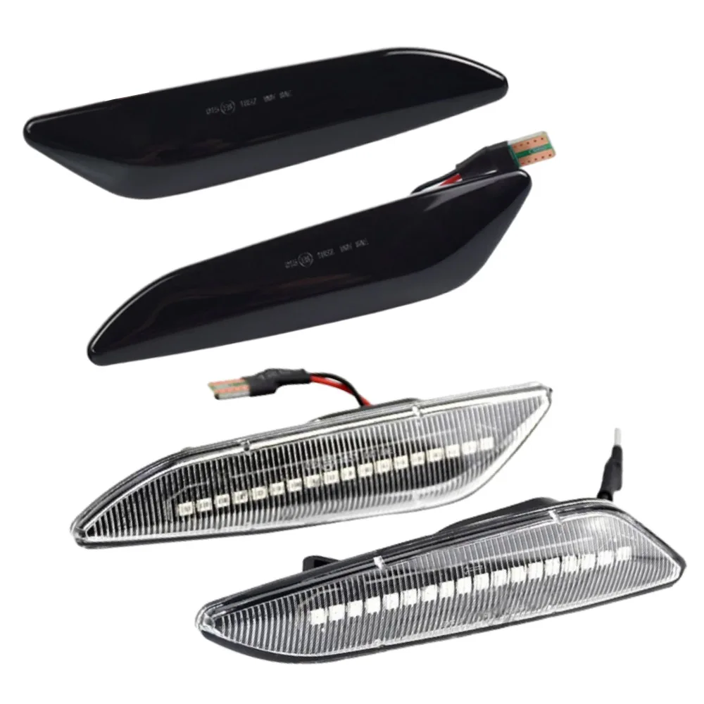 2 adet LED dinamik yan sinyal lambası ok dönüş sinyali flaşör lambaları Alfa Romeo 156 147/Fiat Tipo/Lancia Delta 3 Ypsilon
