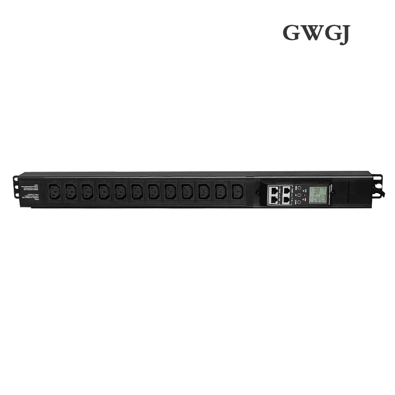 1.5U Intelligent Monitoring Type PDU Power Socket 12-bit C13 Socket 16A Input Vertical Installation 485Modbus-RTU Protocol Casca