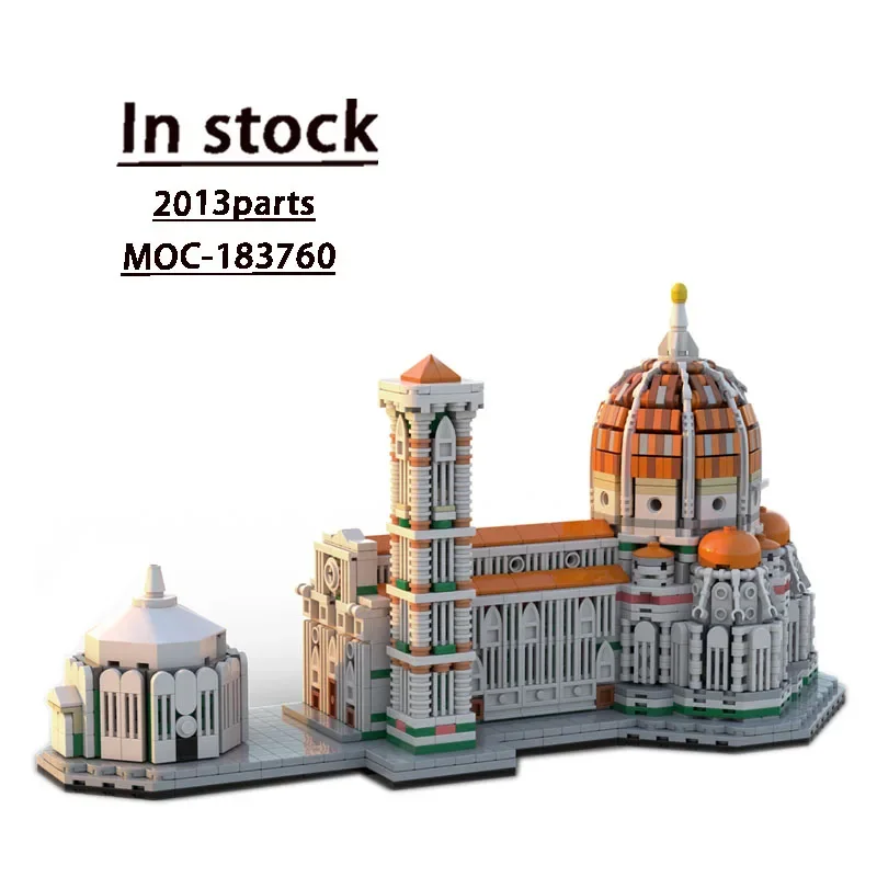 

MOC-183760 Famous City Building Florentine Cathedral 1:800 Building Block Model • 2013 Parts Children's Building Block Toy Gift