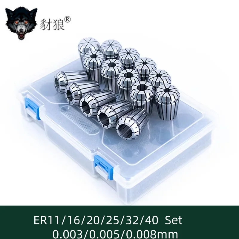 

ER11 ER16 ER20 ER25 ER32 ER40Precision Set ER Spring Collet Chuck AA 0.008mm for CNC Milling Tool Holder Engraving Machine Lathe