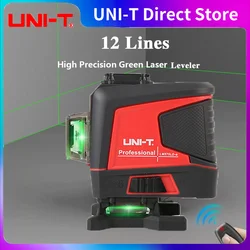 UNI-T LM573LD-e Laser Level Green 3D 12-Line Marker Auto Self-Leveling Remote Control Indoor Outdoor Auxiliary Tools with Box