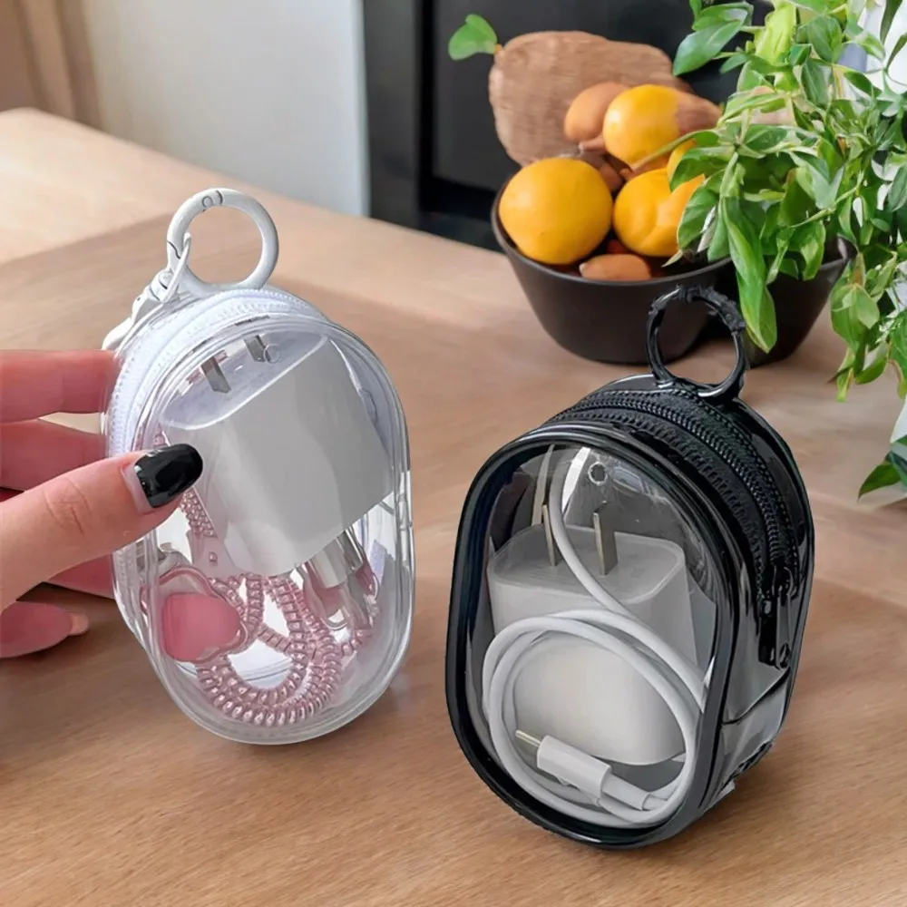 Thicken Transparent Cute Doll Jewelry Organizer Box Keychain Pouch Wallet Bags Case Organization Snacks pouch Beewax bag Mylar