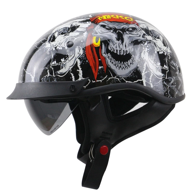 Top quality Chopper bike helmet professional DOT motorcycle helmet with internal sunglass Popular motorbike helmet