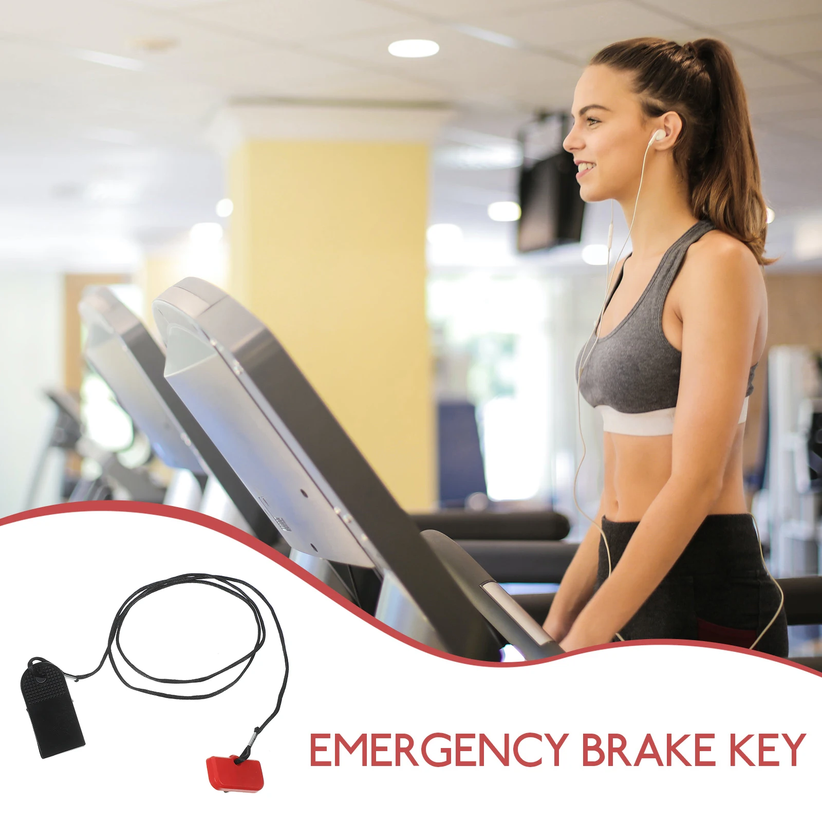 

Magnetic Security Key for Treadmill Emergency Stop Universal Replacement Safety Tool Fits Various Models Ensuring Long Lasting