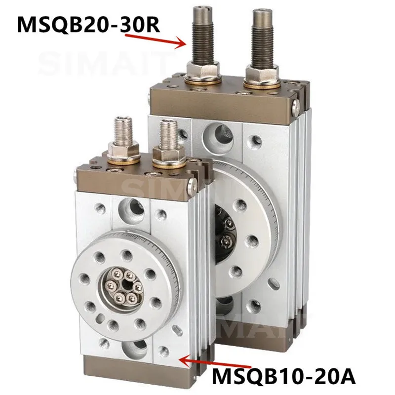 HRQ MSQB rotary cylinder MSQB 10-A 10-R 20-A 20-R 30-R 30-A stroke 10-30mm table oscillating cylinders 180 degree turn R withA