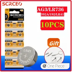 2-10PCS High Capacity LR41 Batteries AG3 L736 392 384 192 Premium Alkaline Battery 1.5V Button Coin Cell Batteries For Watch