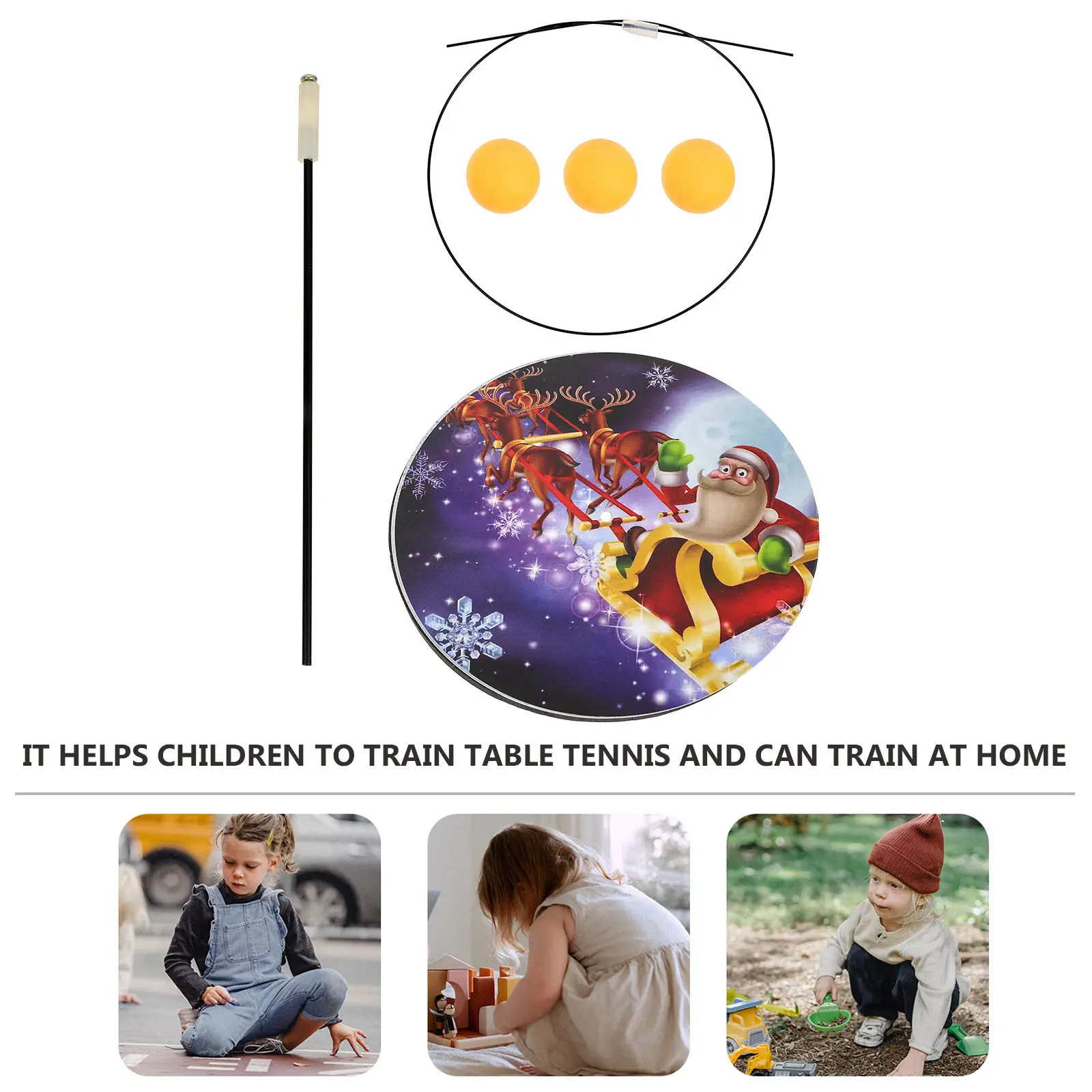 

1Set Table Tennis Trainer Elastic Shaft Ping Pong Training Device Home Indoor Outdoor Practice Set -Pong Single Device