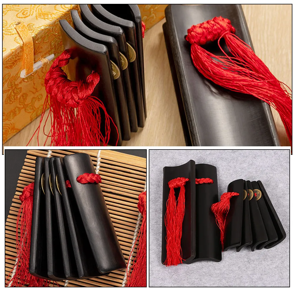 1Set Chinese Bamboo Clapper Kuaiban Set for Beginners Music Education Performance Skill Development Hand