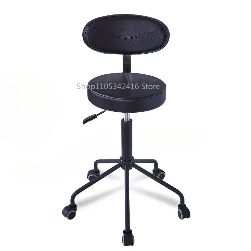 Gold Professional Salon Chair for Hair Stylists, Rolling Barber Chair with Hairdressing ShampooBraiding FunctionsforBeautyStudio