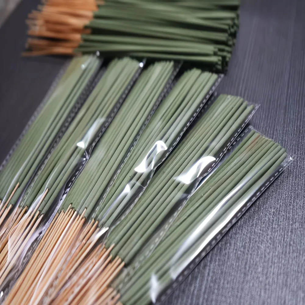 10/50/172 Supports Long-Lasting White Sage Incense - Natural Bamboo Incense Sticks, Elegant Green, Suitable for Home, Yoga, Meditation, Holiday Decoration - Ideal for Halloween, Christmas, Thanksgiving, Hanukkah, Easter - Essential for Spiritual Purification and Yoga Studios, Smooth Design