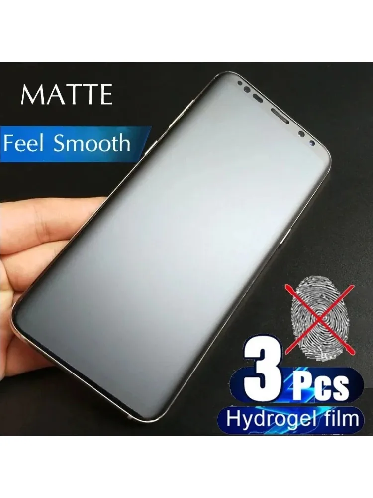 3 pièces Film Hydrogel souple mat pour Samsung Galaxy S8 S9 S10 S20 S21 S22 S23 S24 Note 8 9 10 Plus 20 Ultra 5G protecteur d'écran en TPU