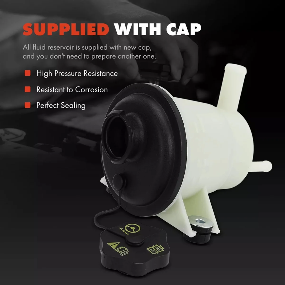 خزان توجيه كهربائي مع غطاء YL8Z-3A697-BA لسيارة Ford Escape 2001-2007 Mazda Tribute Mercury خزان زيت مضخة التوجيه