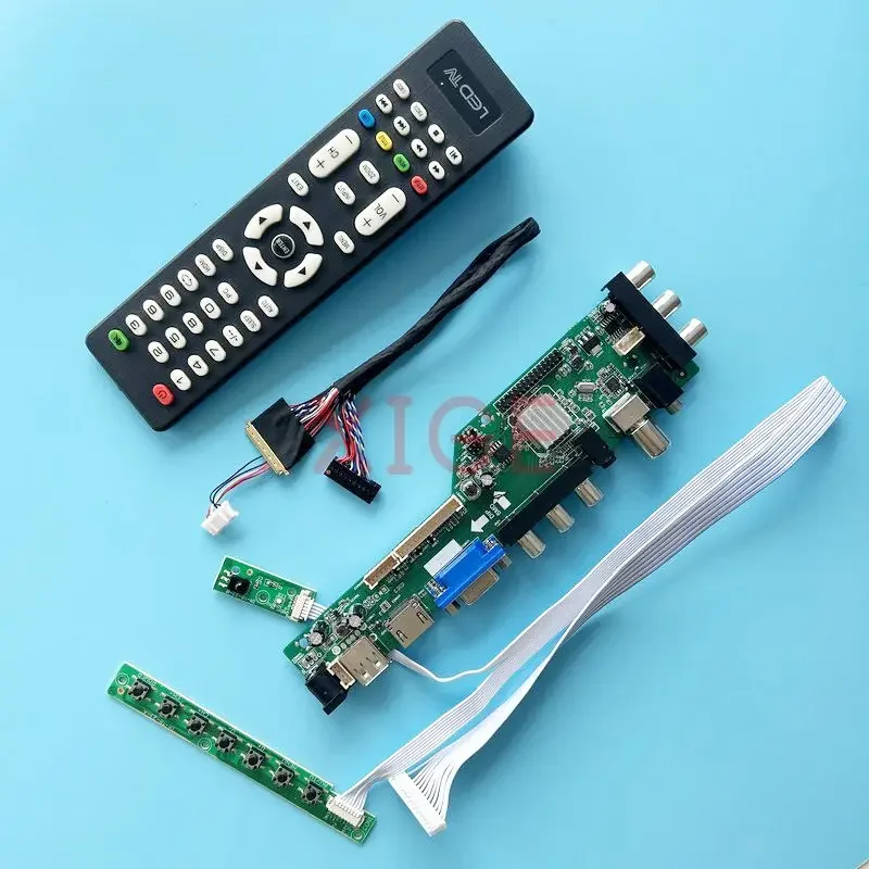 

For B140XW01 B140XW04 Driver Controller Board Laptop Screen DVB Digital Signal 1366x768 USB+DHMI+VGA+2AV DIY Kit 40-Pin LVDS 14"