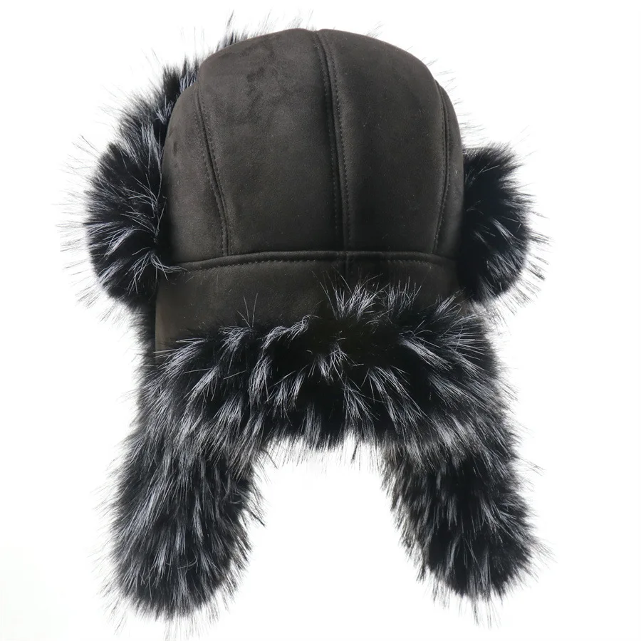 Men Women Plus‑Size Trapper Hat, Thick Wind‑Resistant Ear‑flap Snow Hat For Cold Northeast Winter Outdoor