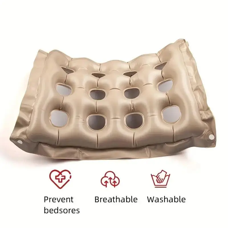 Elderly Anti Bedsore Chair Pad Ultra Soft Pressure Relief Cushion Washable Cover Portable for Wheelchair Travel Use